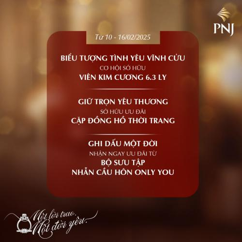 Hoà Nhịp Yêu Thương, Hưởng Trọn Ưu Đãi Cùng PNJ